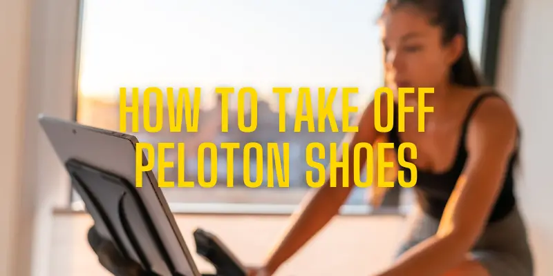 how to take off peloton shoes