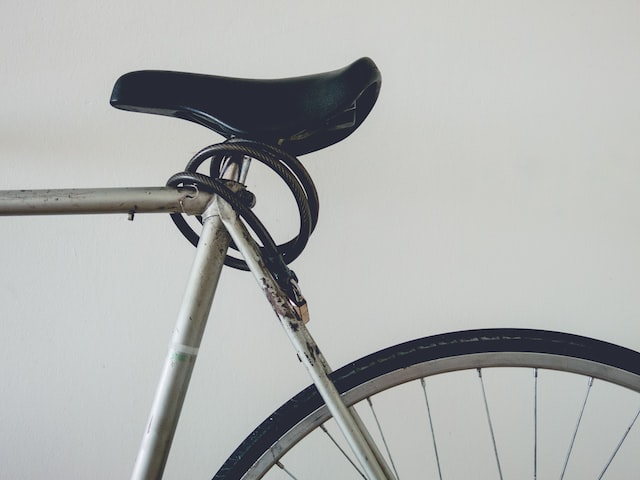 bicycle lock on bike frame