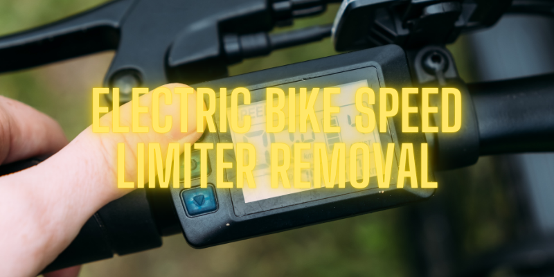 Electric bike speed limiter removal