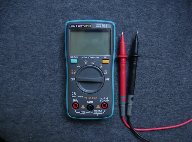 multimeter on a surface