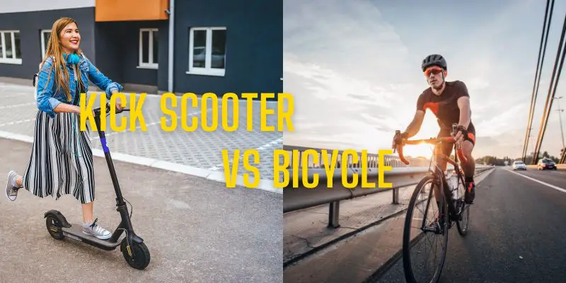 kick scooter vs bicycle