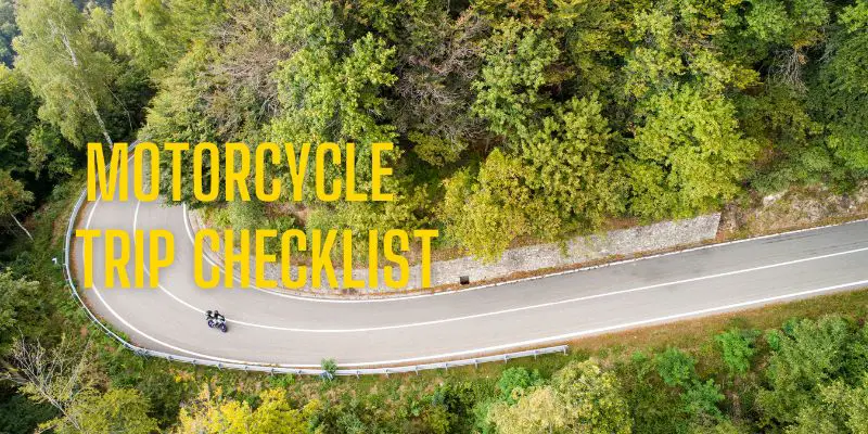 motorcycle trip checklist image